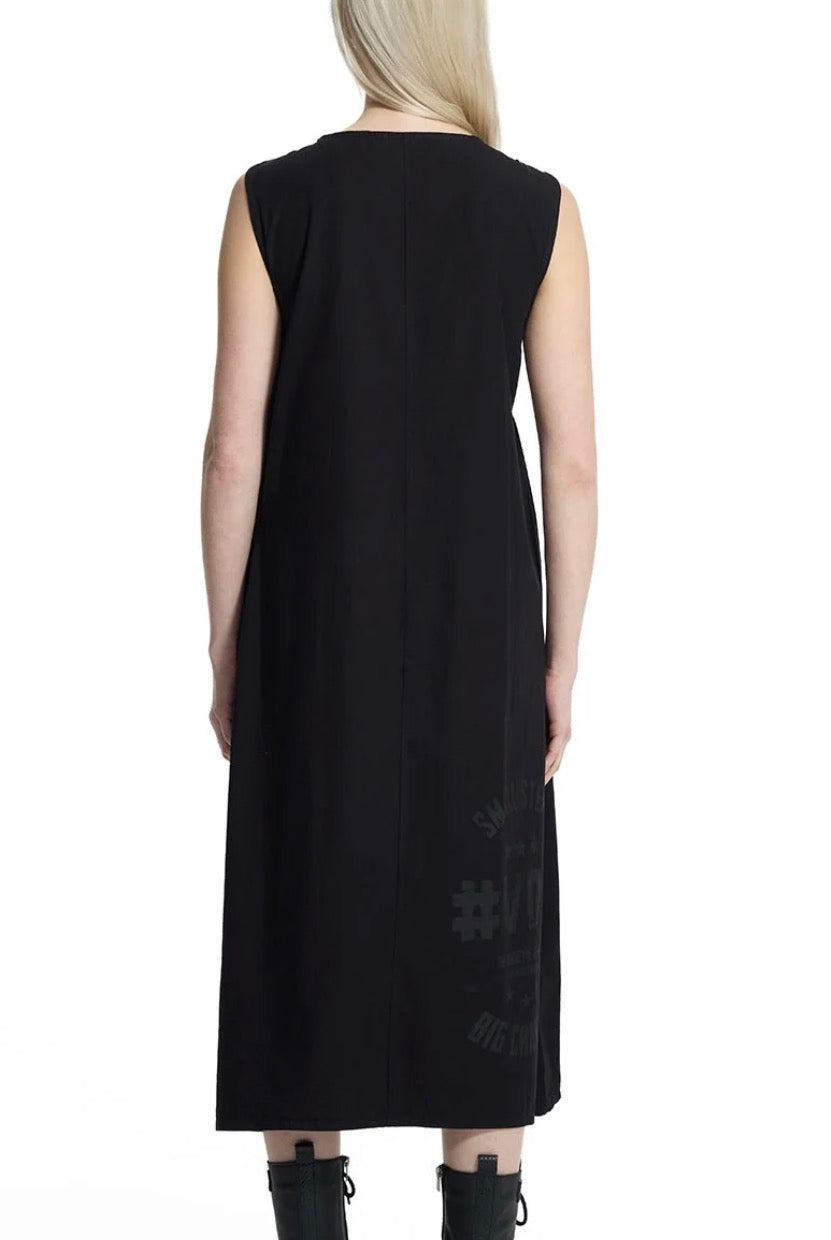 VESTIDO VDR MANGA CAVA OMBROS FRANZIDOSL - Carla Valente