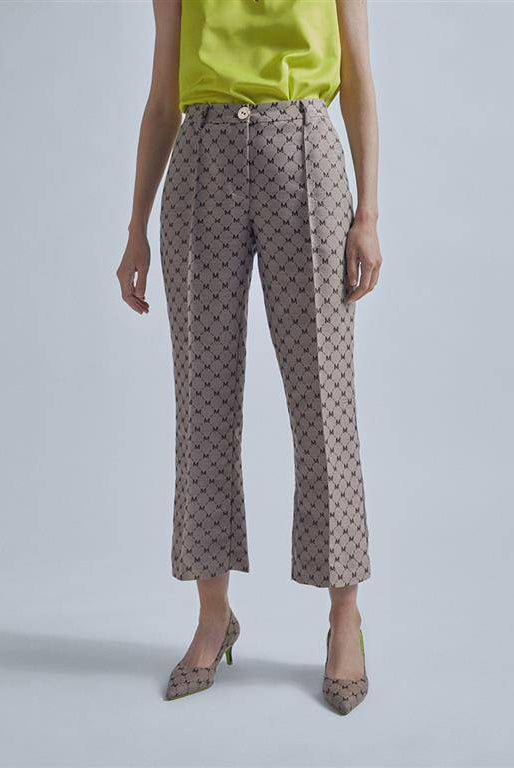 PANTALONA MAITE FLARE LOGOMANIA - Carla Valente