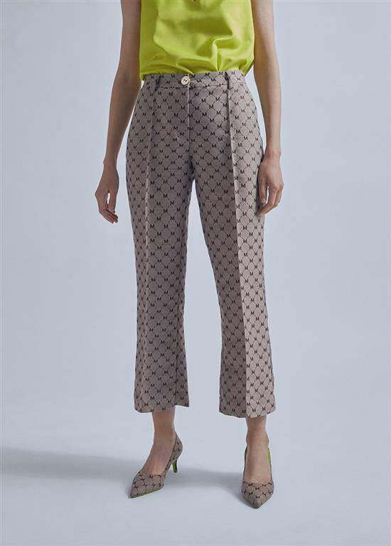 PANTALONA MAITE FLARE LOGOMANIA - Carla Valente