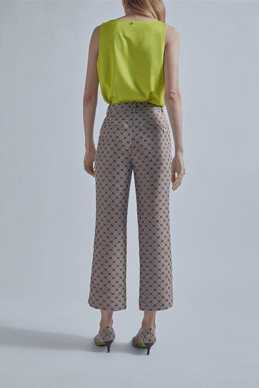 PANTALONA MAITE FLARE LOGOMANIA - Carla Valente