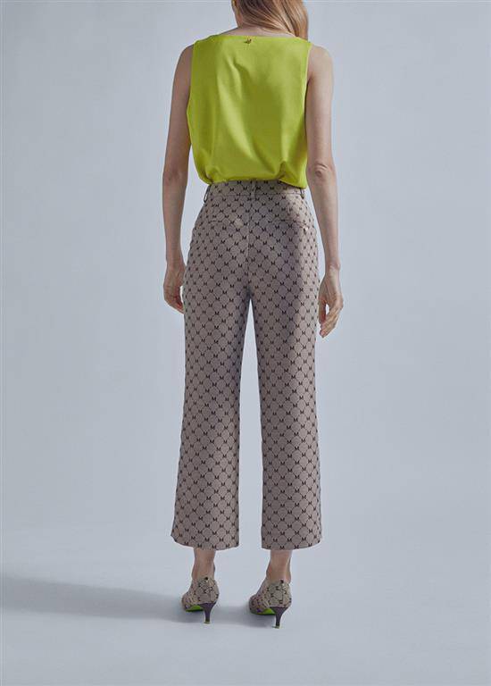 PANTALONA MAITE FLARE LOGOMANIA - Carla Valente