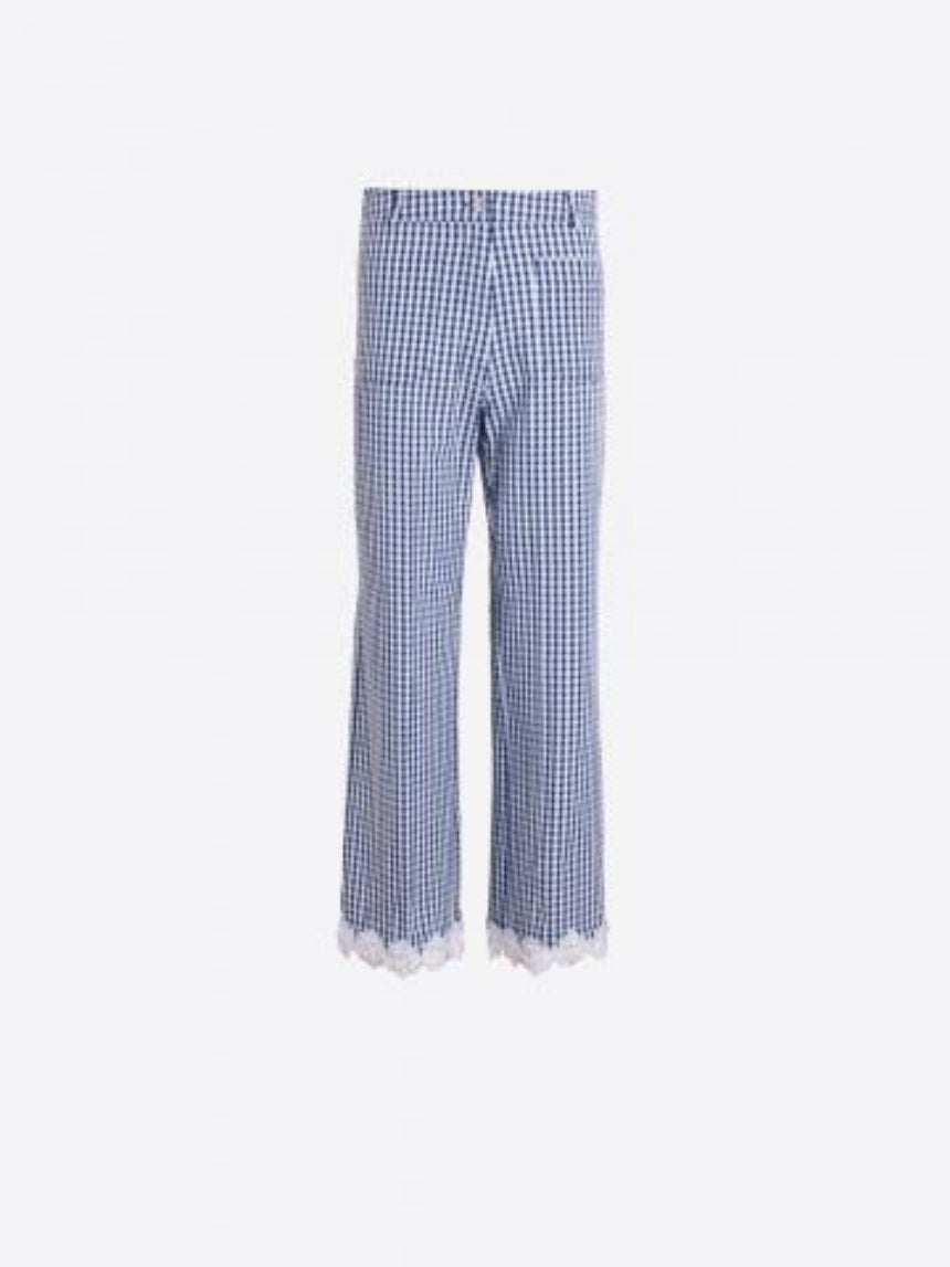 PANTALONA VILAGALLO NURIA VICHY COM RENDA - Carla Valente