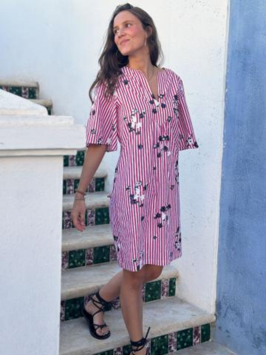 VESTIDO VILAGALLO AME RISCA VERMELHA COM LANTEJOULAS - Carla Valente