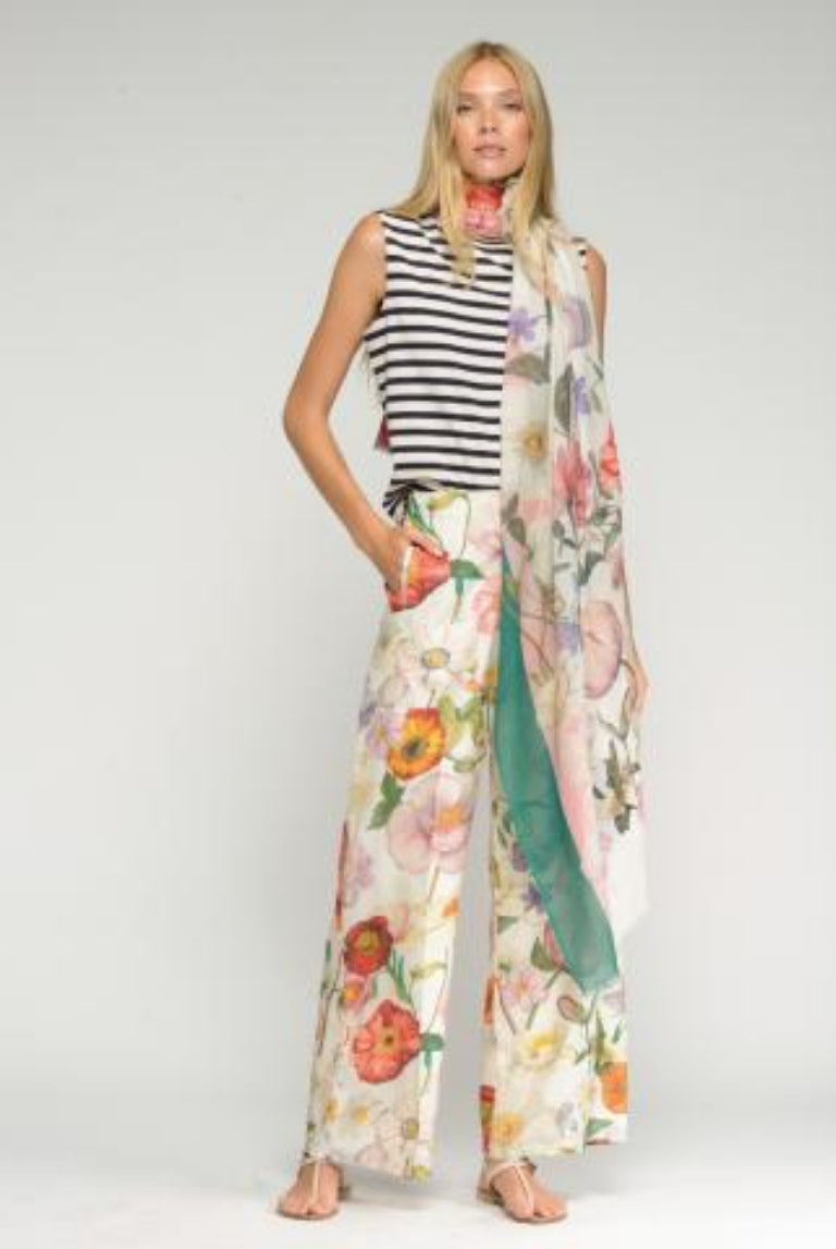 PANTALONA VILAGALLO ELENA ESTAMPA FLORES - Carla Valente