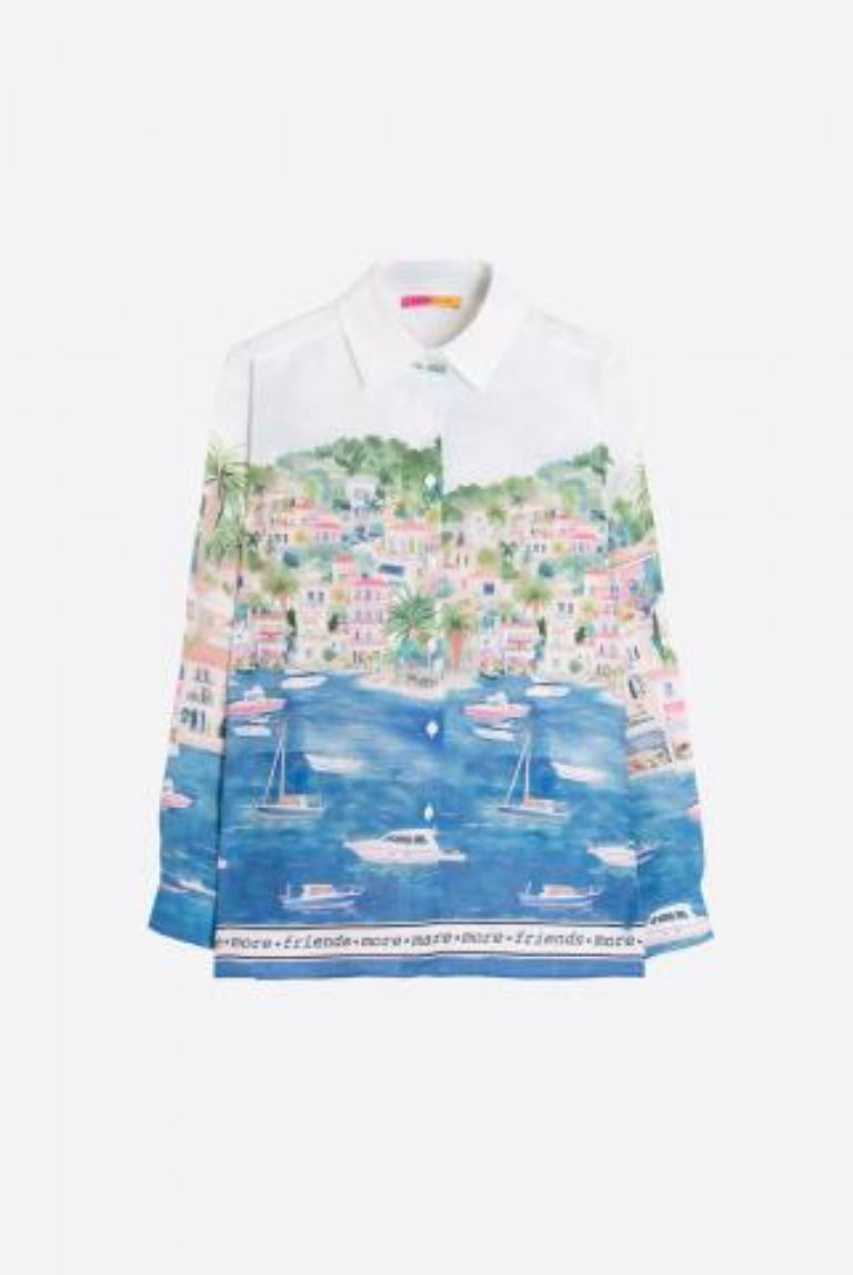 CAMISA VILAGALLO TEA ESTAMPA PUERTO BANUS - Carla Valente