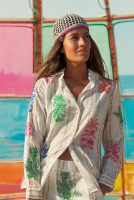 CAMISA VILAGALLO ESTAMPADA BAMBU TUCAN - Carla Valente