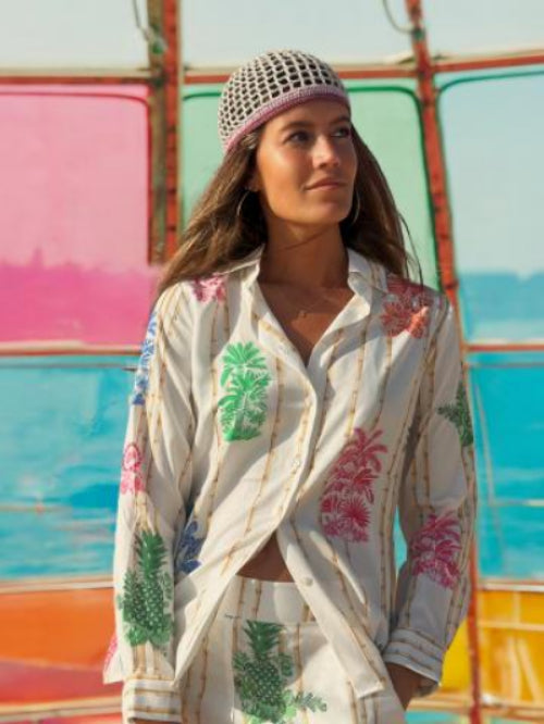 CAMISA VILAGALLO ESTAMPADA BAMBU TUCAN - Carla Valente