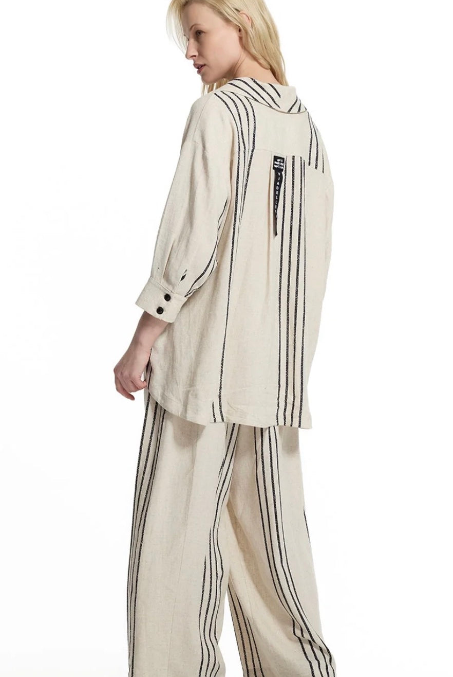 CASACO VDR OVERSIZE COM RISCAS - Carla Valente