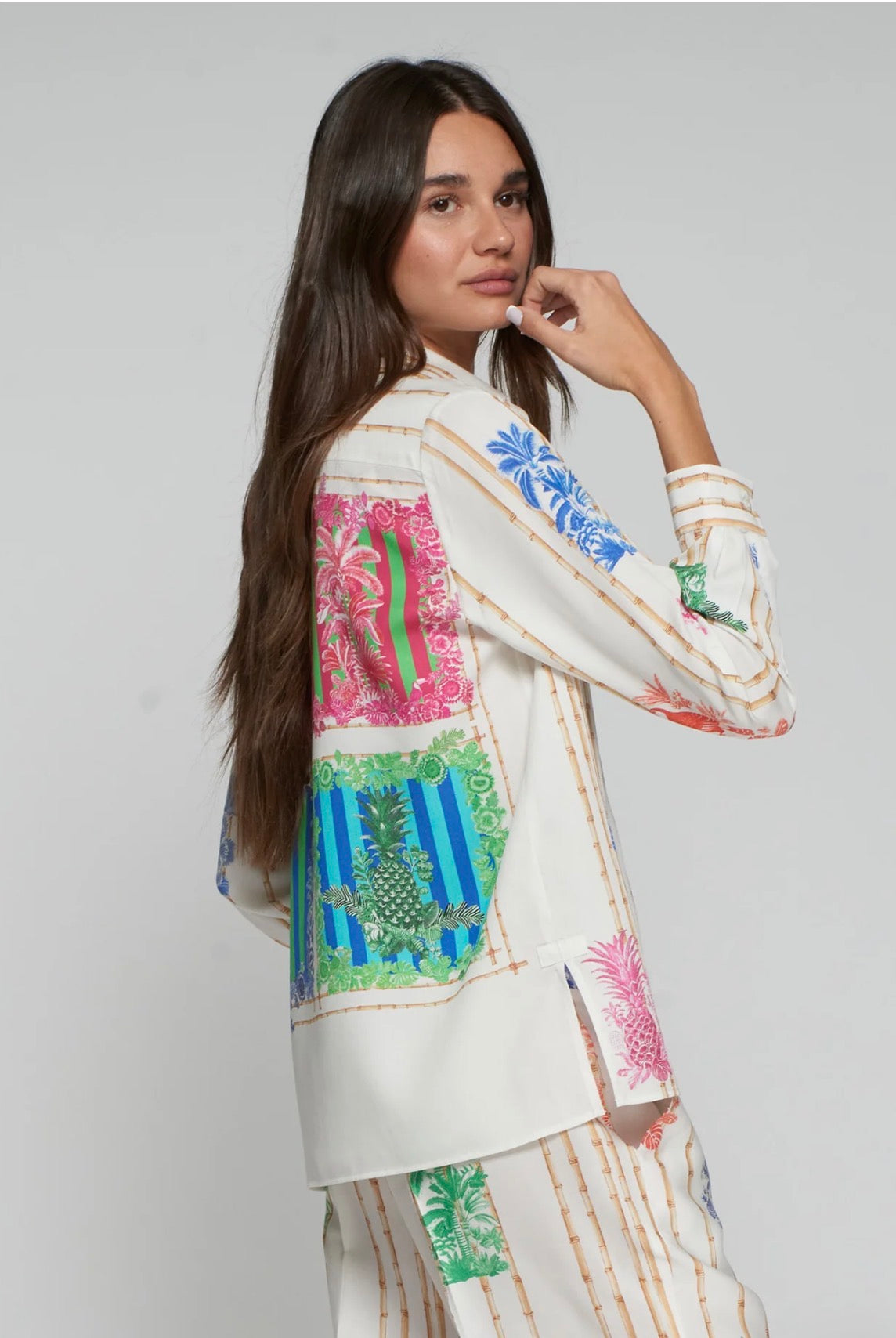 CAMISA VILAGALLO ESTAMPADA BAMBU TUCAN - Carla Valente