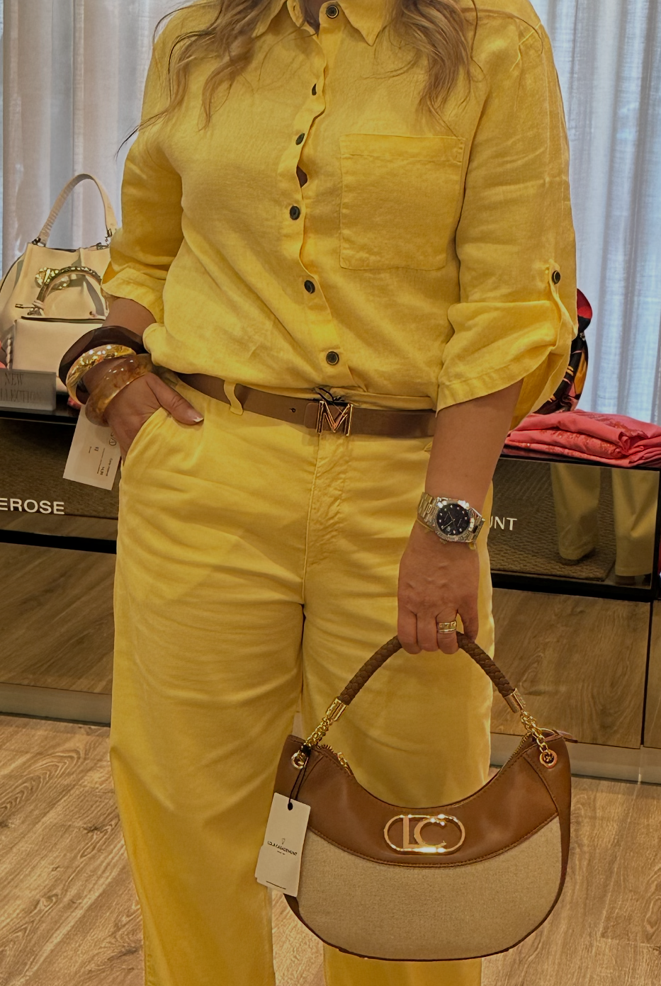 CAMISA LIBERJEANS LINHO MANGA COM DOBRA - Carla Valente