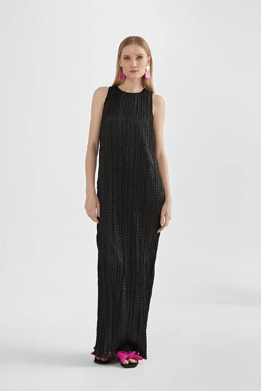 VESTIDO MAITE MIDI ENRUGADO - Carla Valente