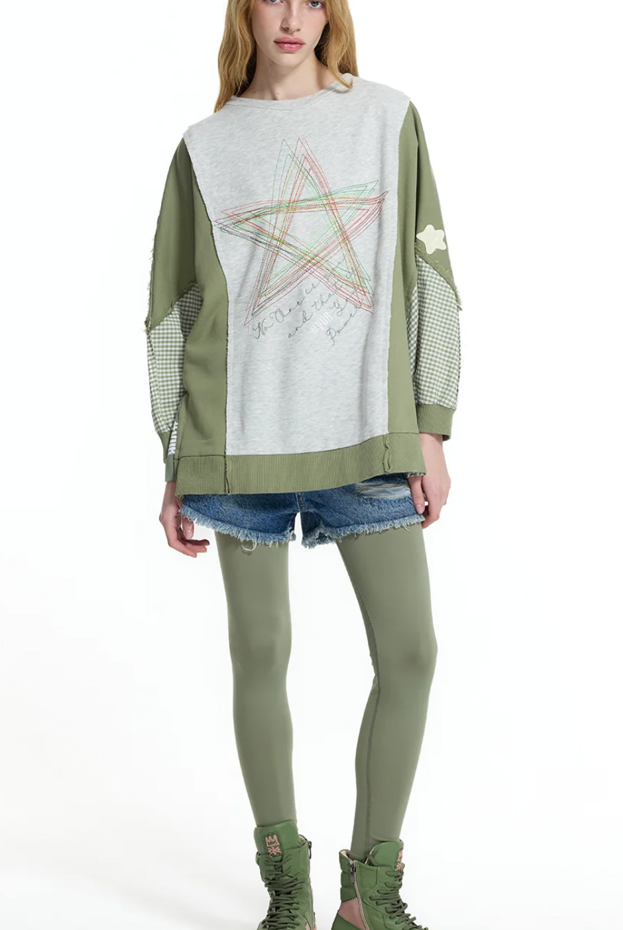 SWEATSHIRT VDR COMBINADA FELPA COM XANDR - Carla Valente