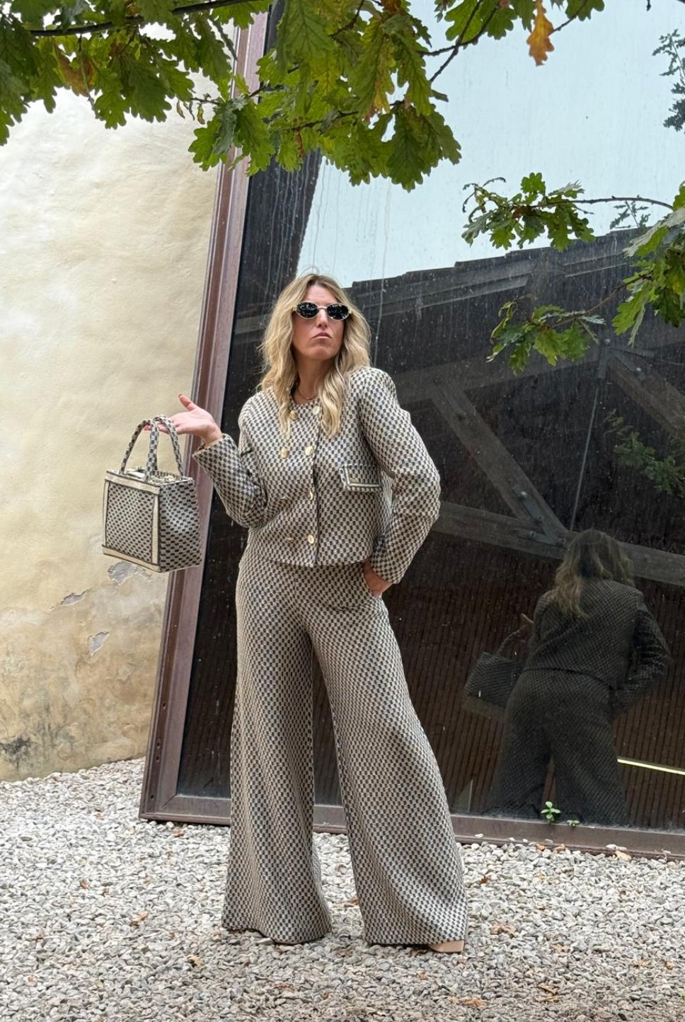 PANTALONA PHO FIRENZE DE MALHA WIDE LEG - Carla Valente
