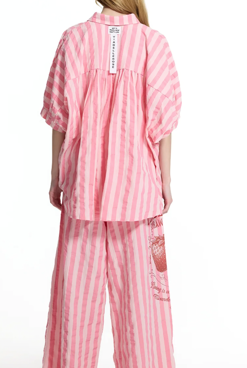 PANTALONA VDR RISCAS LATERAL STRAWBERRY FIELDS - Carla Valente