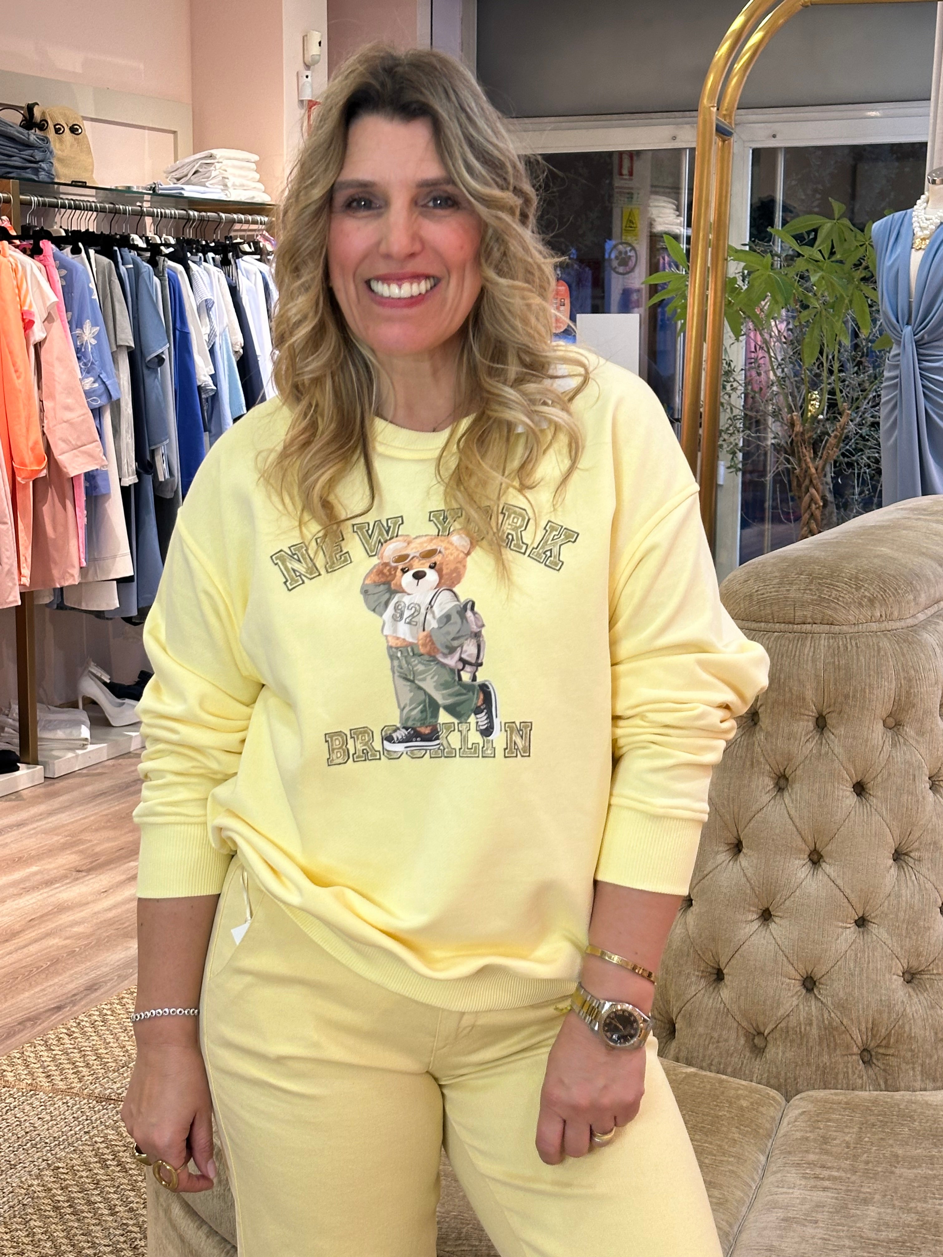 SWEATSHIRT DIXIE TEDDY NEW YORK BROOKLN - Carla Valente