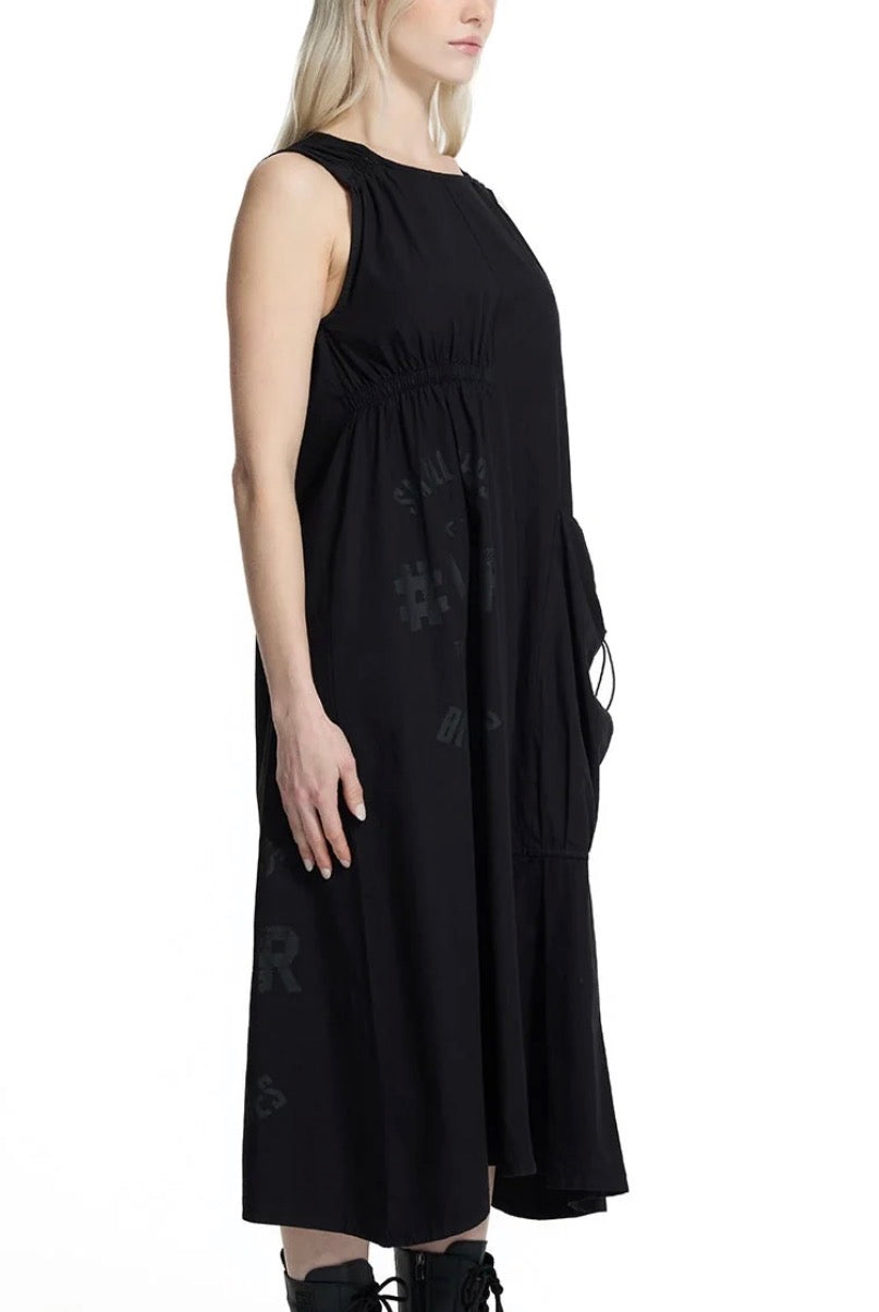 VESTIDO VDR MANGA CAVA OMBROS FRANZIDOSL - Carla Valente