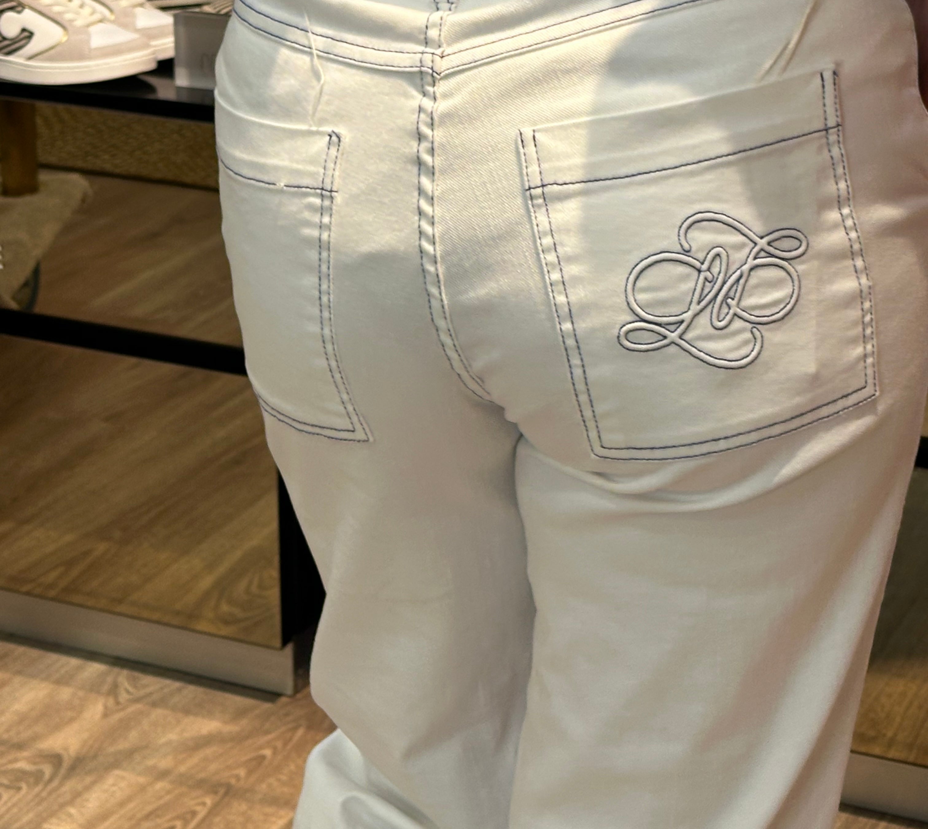 CALÇA LIBERJEANS SARJA PESPONTADA A AZUL - Carla Valente