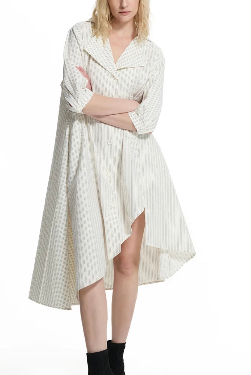 VESTIDO VDR CAMISEIRO ASSIMÉTRICO RISCAS - Carla Valente