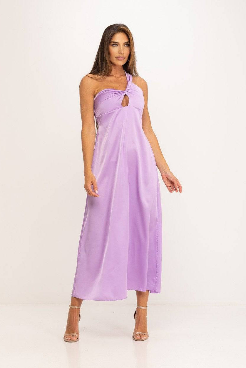 VESTIDO ASSIMÉTRICO LAÇO OMBRO - Carla Valente