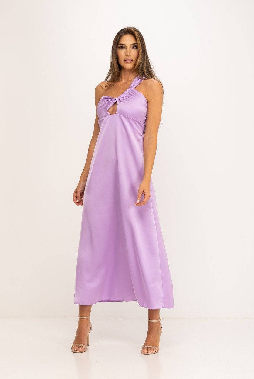 VESTIDO ASSIMÉTRICO LAÇO OMBRO - Carla Valente