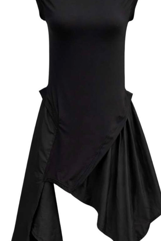 VESTIDO VDR DECOTE BARCO FOLHO ASSIMÉTRO - Carla Valente