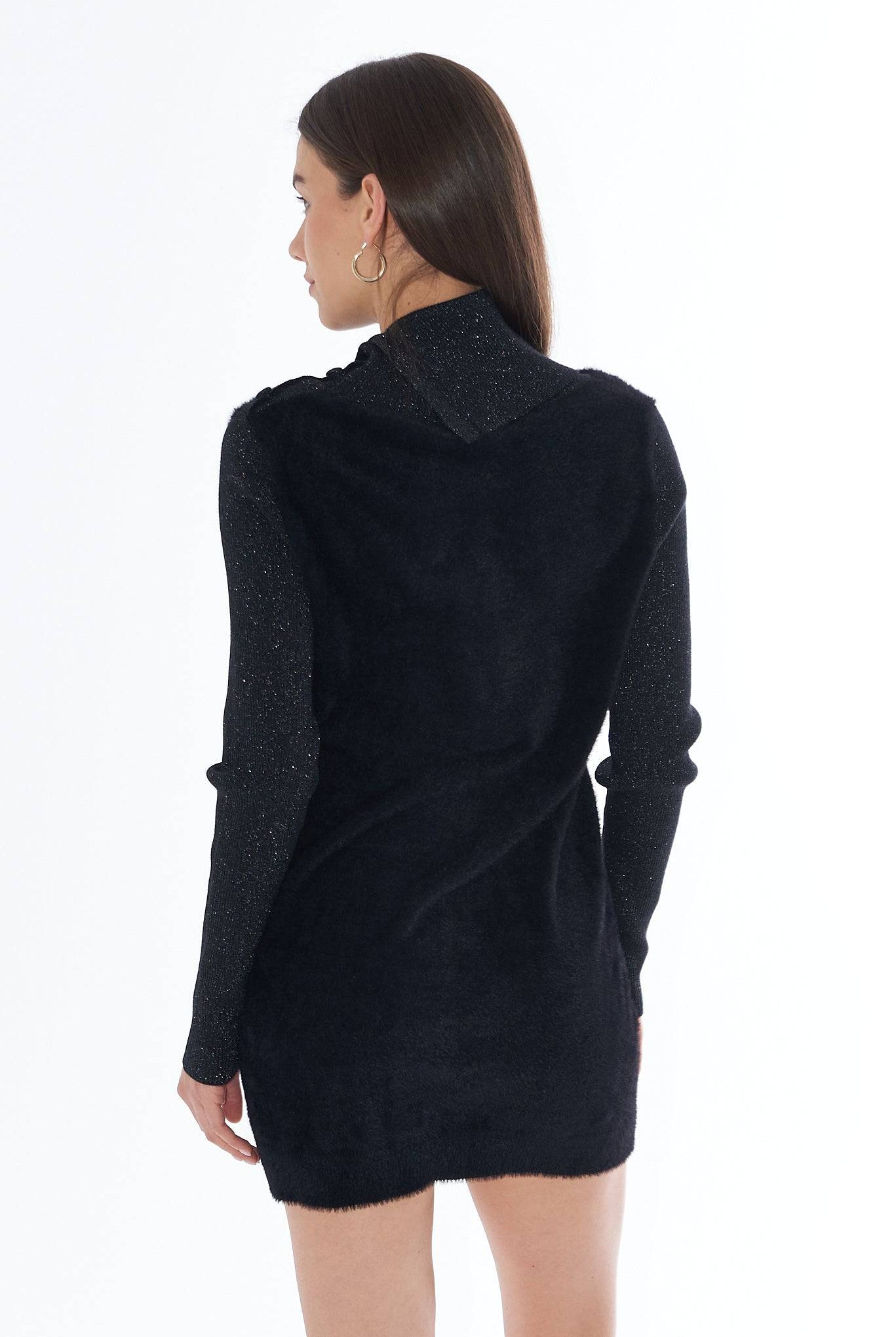 VESTIDO YES ZEE MALHA COM EFEITO MOHAR - Carla Valente