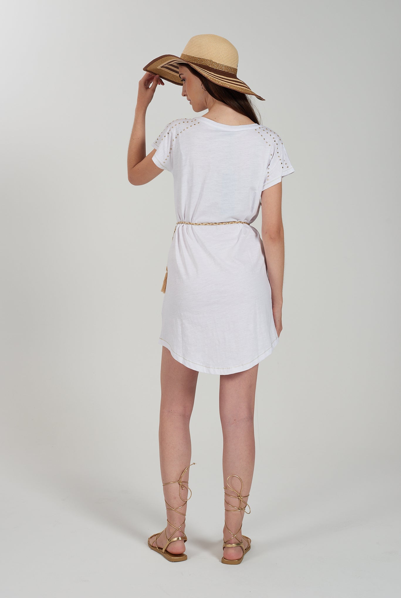 VESTIDO YES ZEE MALHA MACIA APLICAÇÕES - Carla Valente
