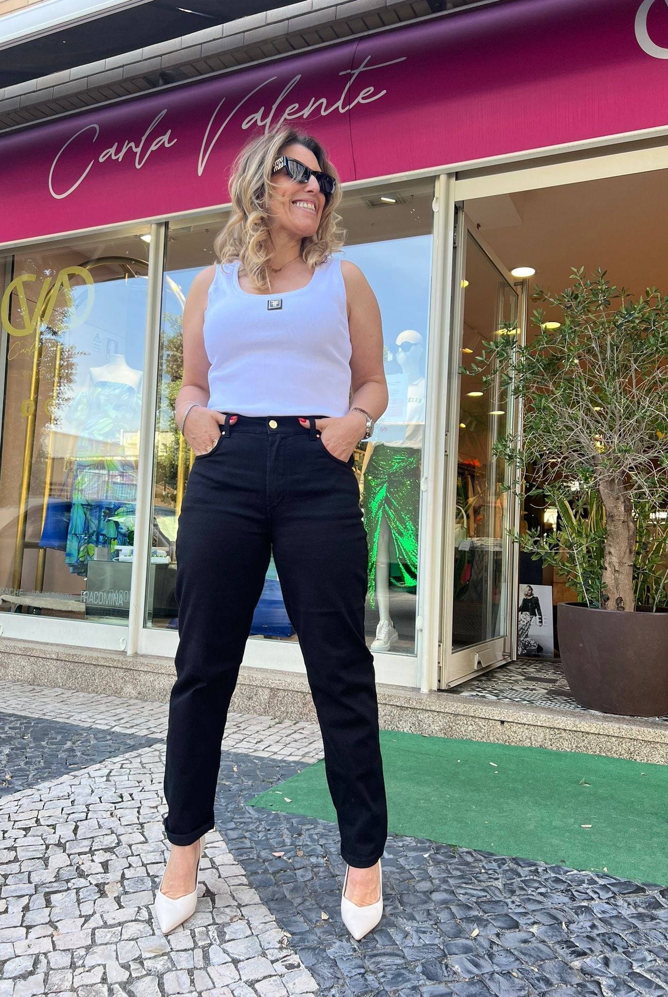 CALÇA LIBERJEANS MOM FIT SARJA - Carla Valente
