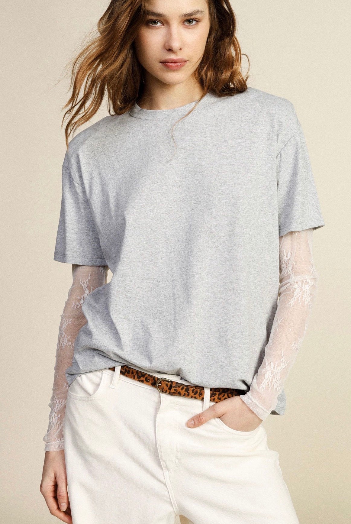 T-SHIRT DIXIE RENDA MANGAS E OMBREIRAS - Carla Valente