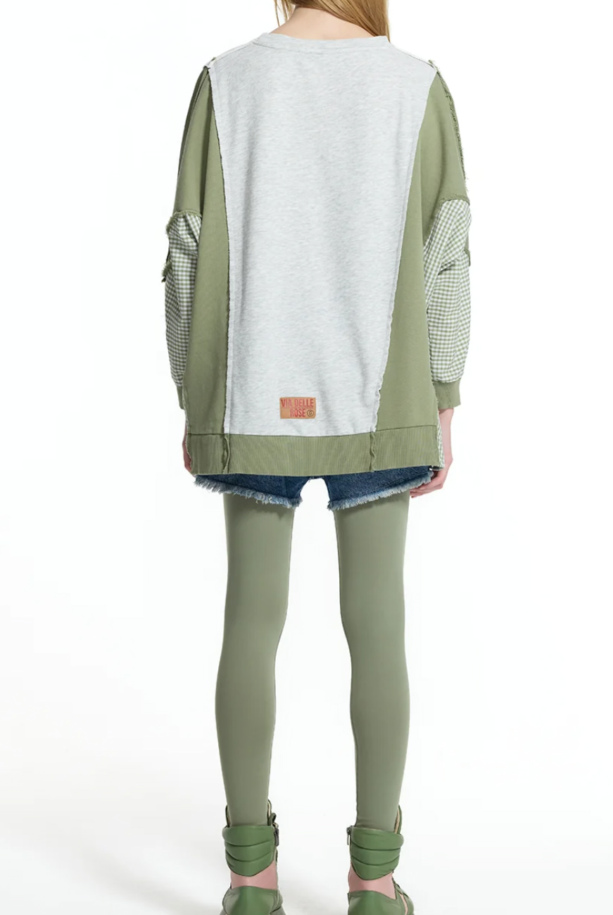 SWEATSHIRT VDR COMBINADA FELPA COM XANDR - Carla Valente