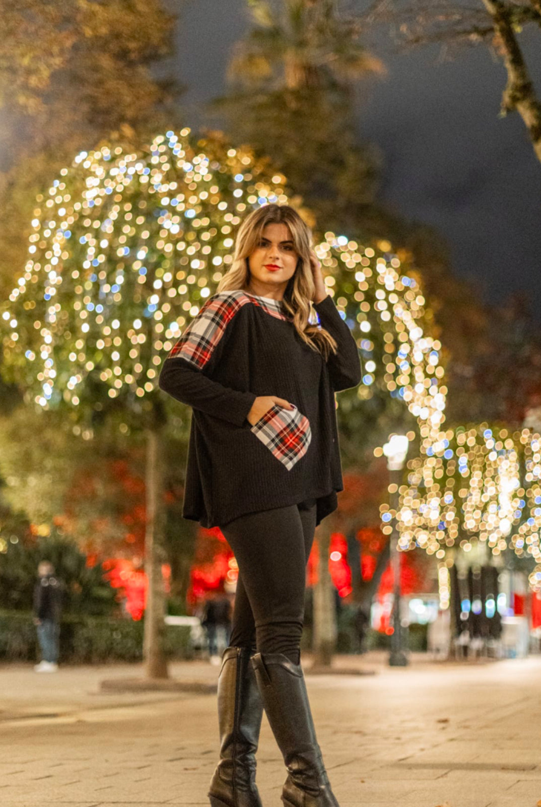CAMISOL MALHA CHRISTMAS OMBROS TARTAM - Carla Valente