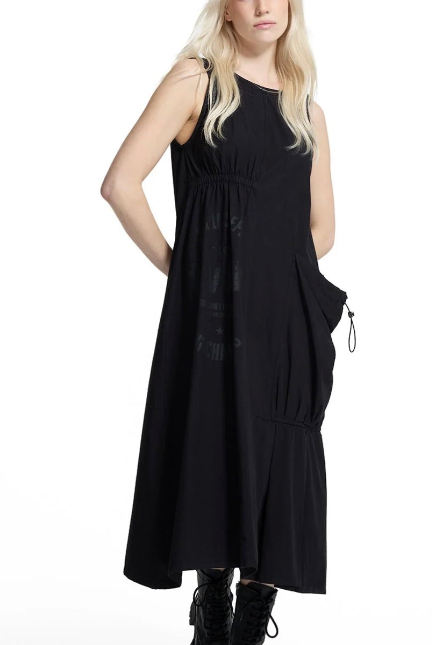 VESTIDO VDR MANGA CAVA OMBROS FRANZIDOSL - Carla Valente