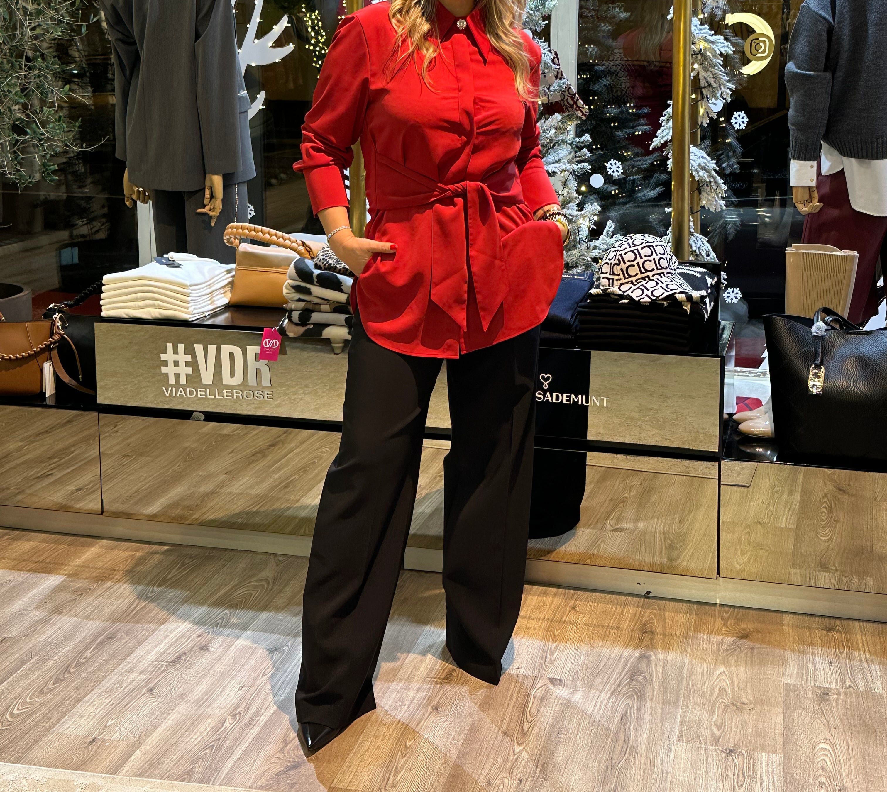 CAMISEIRO VELVETY COM CINTO - Carla Valente