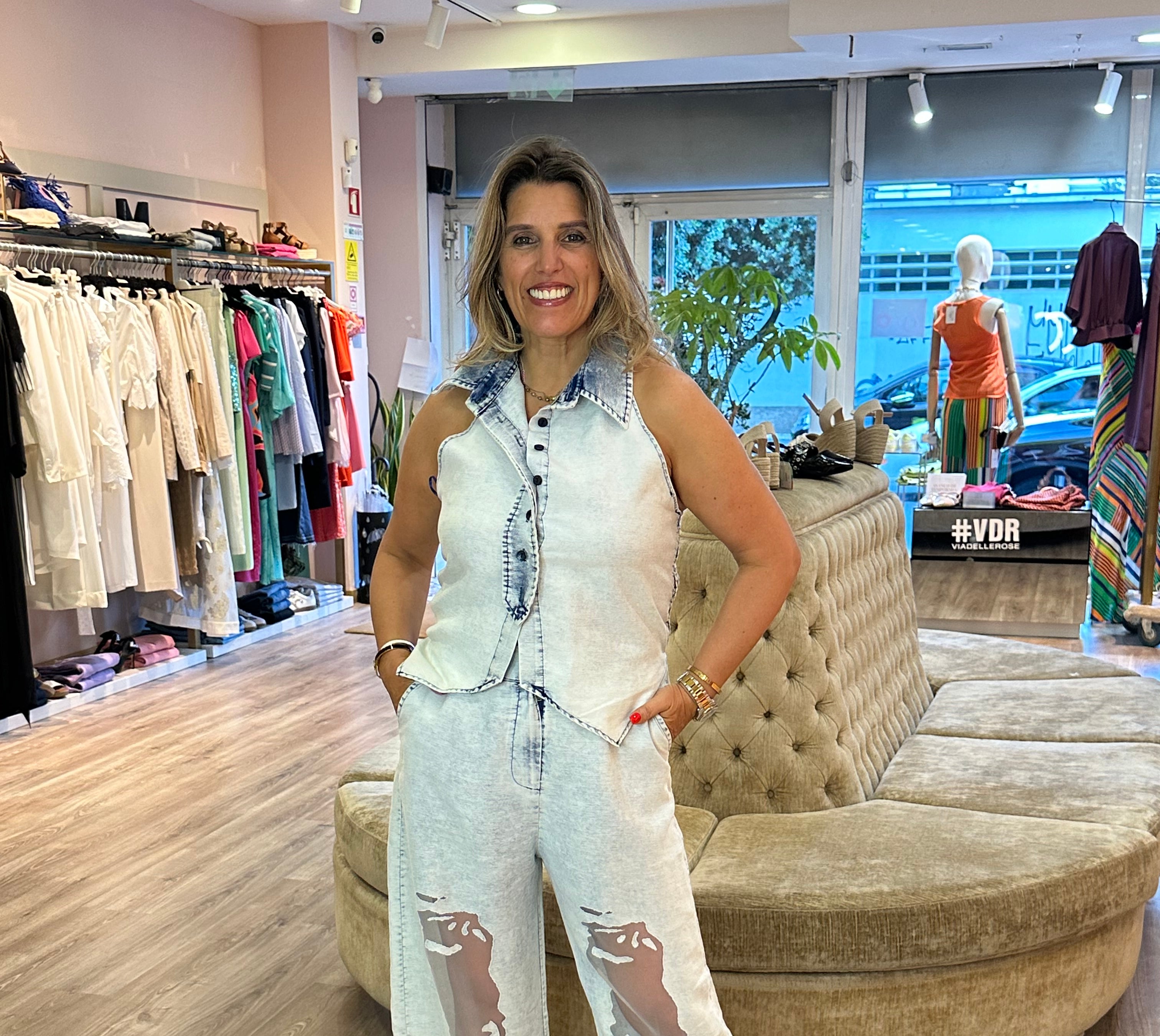 CALÇA H4 PANTALONA C/RASGOS - Carla Valente