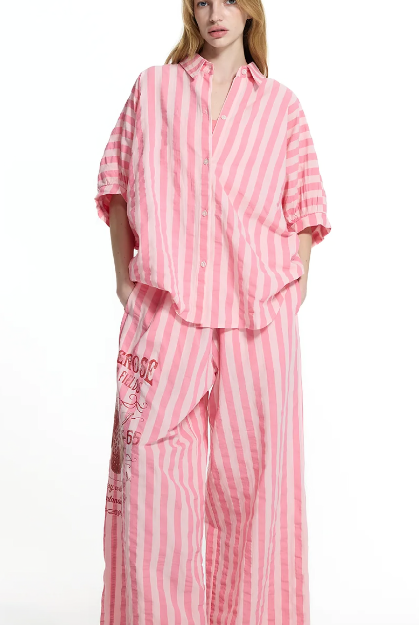 PANTALONA VDR RISCAS LATERAL STRAWBERRY FIELDS - Carla Valente