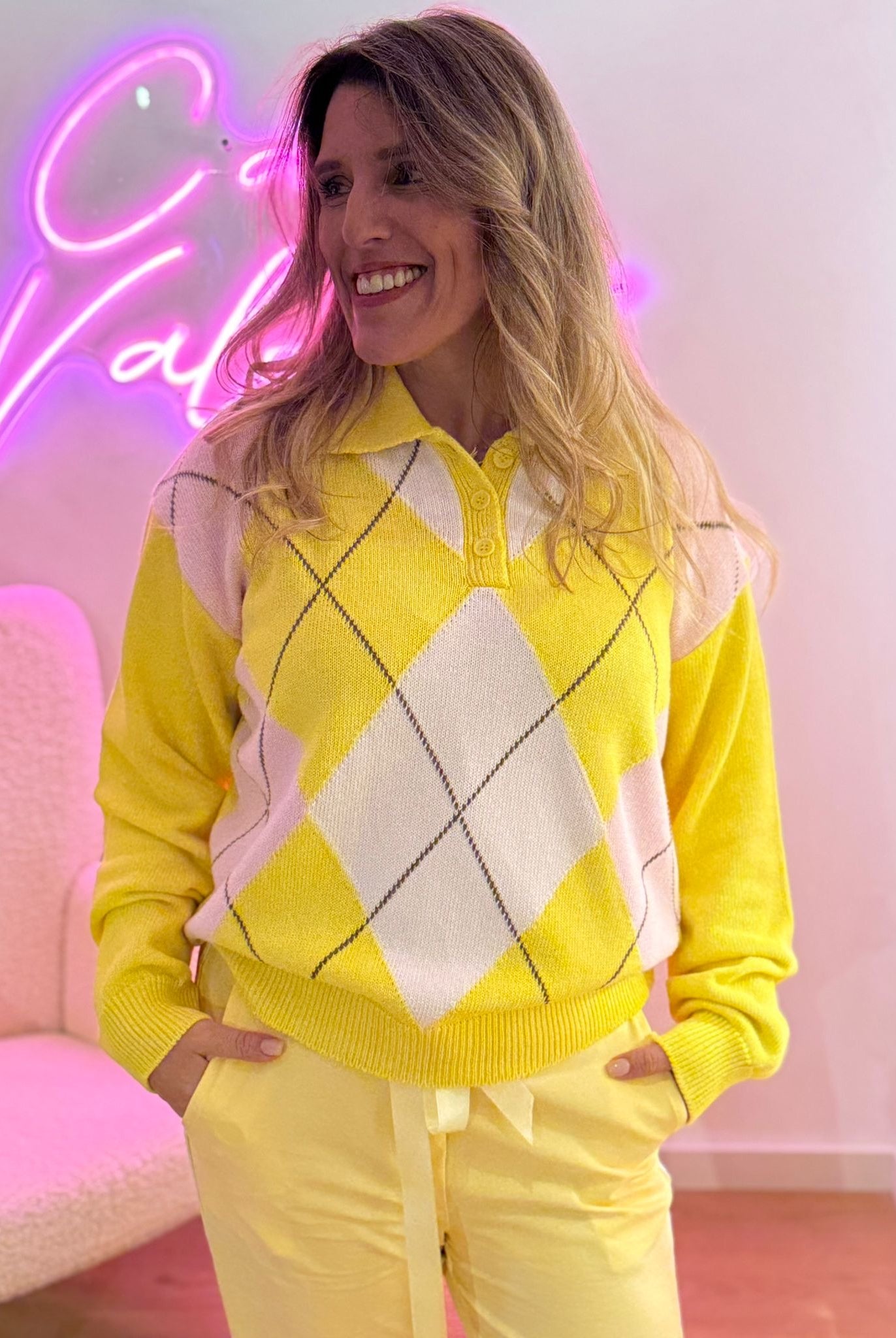 POLO DIXIE MALHA LOSANGOS - Carla Valente
