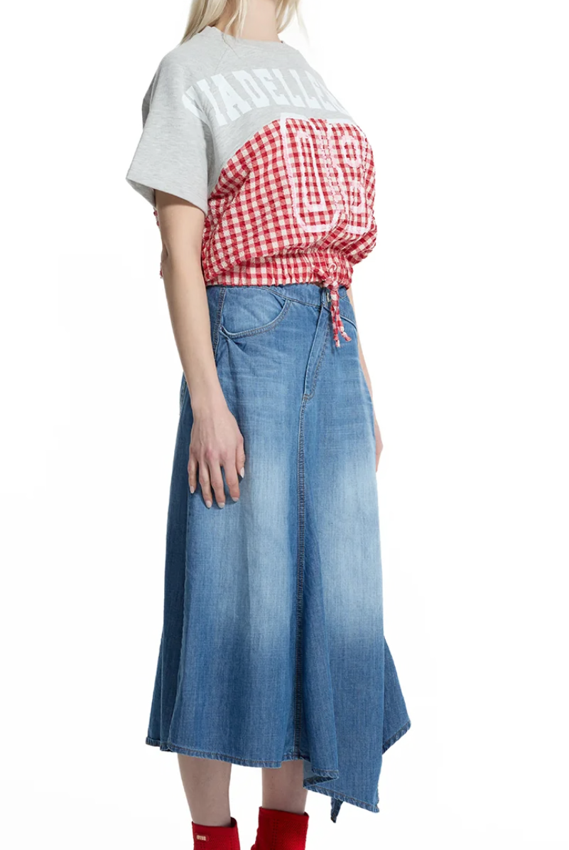 SWEATSHIRT VDR CROPPED 08 COMBINADO COM XADREZ - Carla Valente