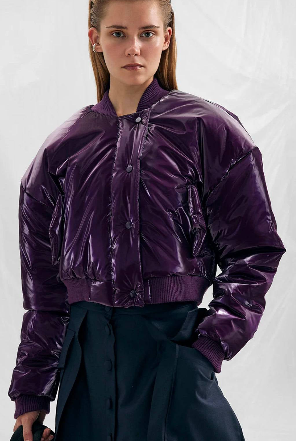 BOMBER VDR ACETINADO - Carla Valente
