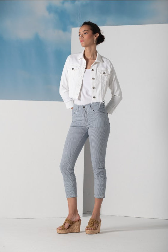 CASACO LIBERJEANS CRETA CROPPED SARJA - Carla Valente