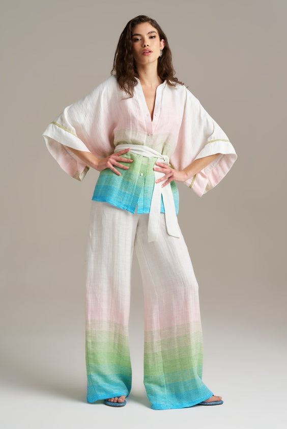 CAMISA PHO FIRENZE TAI DAI COM MANGA KIMONO - Carla Valente