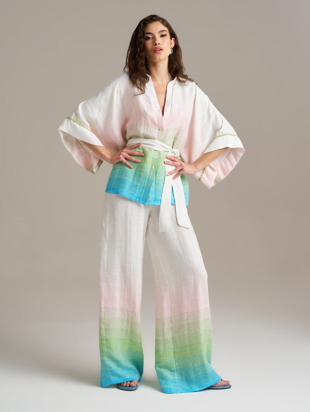 CAMISA PHO FIRENZE TAI DAI COM MANGA KIMONO - Carla Valente