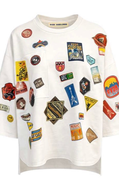 SWEATSHIRT VDR COM PATCHWORKS - Carla Valente
