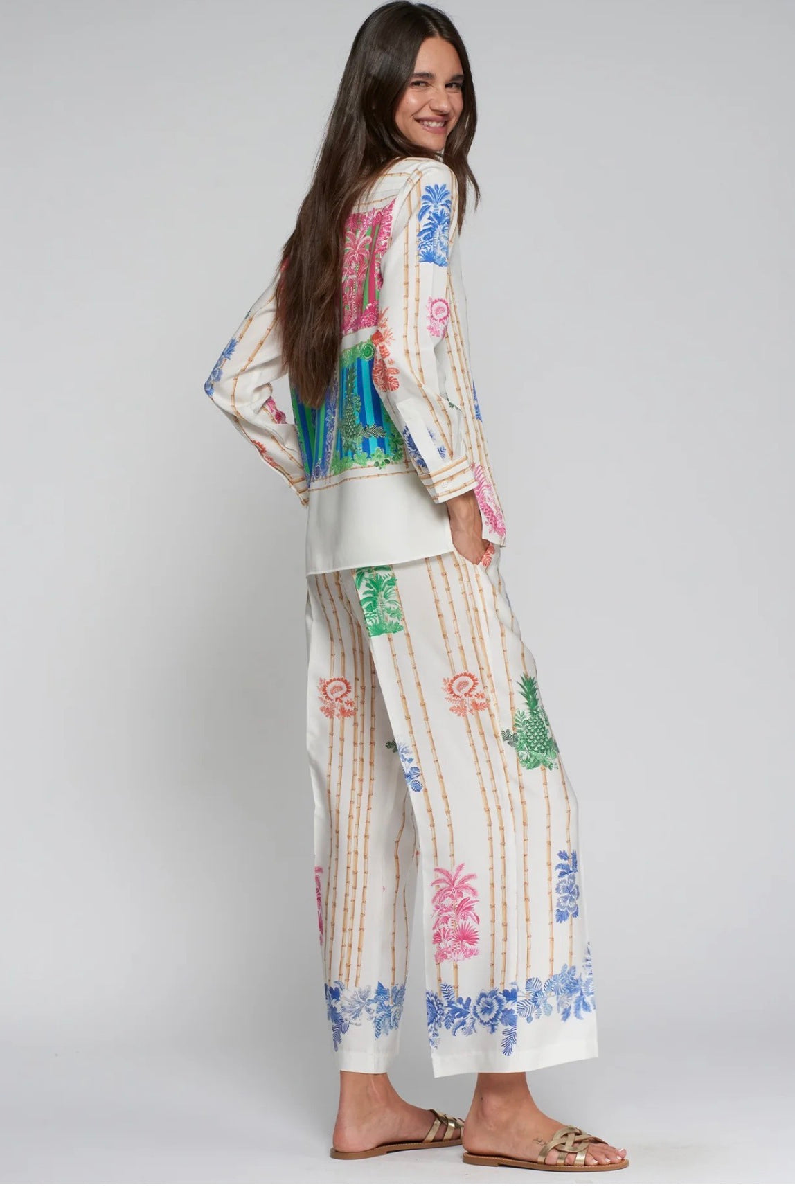 PANTALONA VILAGALLO BAMBU TUCAN ESTAMPAO - Carla Valente
