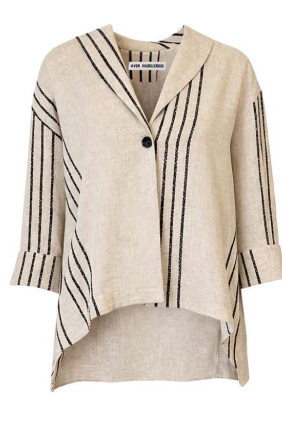 CASACO VDR OVERSIZE COM RISCAS - Carla Valente