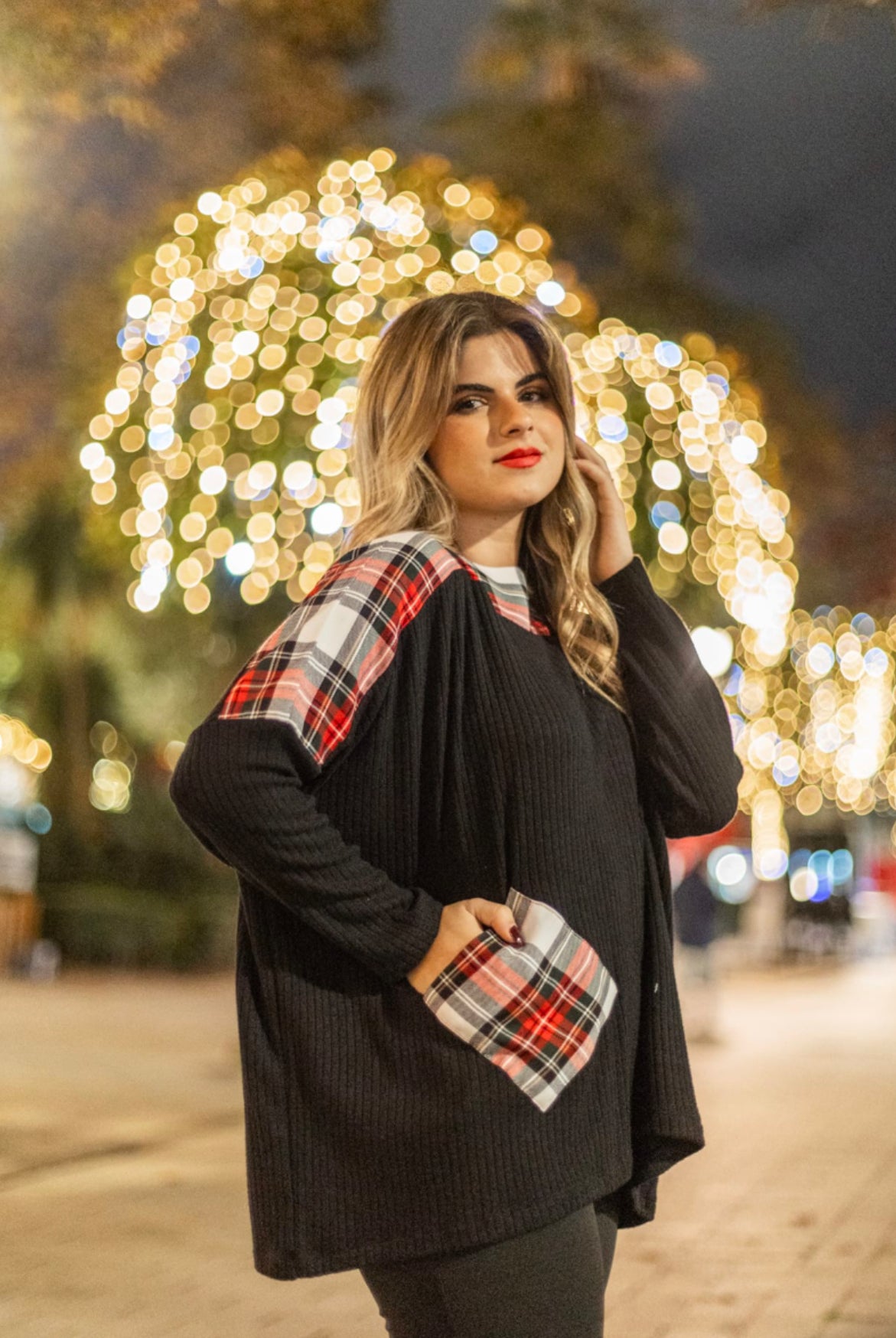 CAMISOL MALHA CHRISTMAS OMBROS TARTAM - Carla Valente
