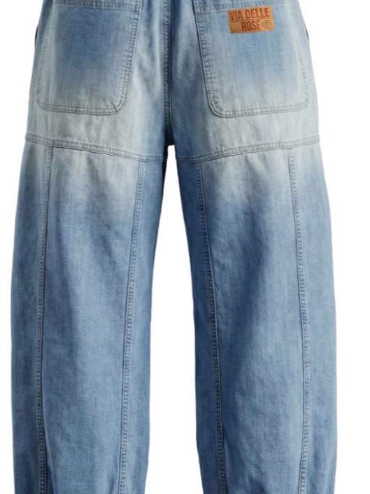 CALÇA VDR BALLOON JEANS BOLSO FRONTAL ELÁSTICO NA CINTA - Carla Valente