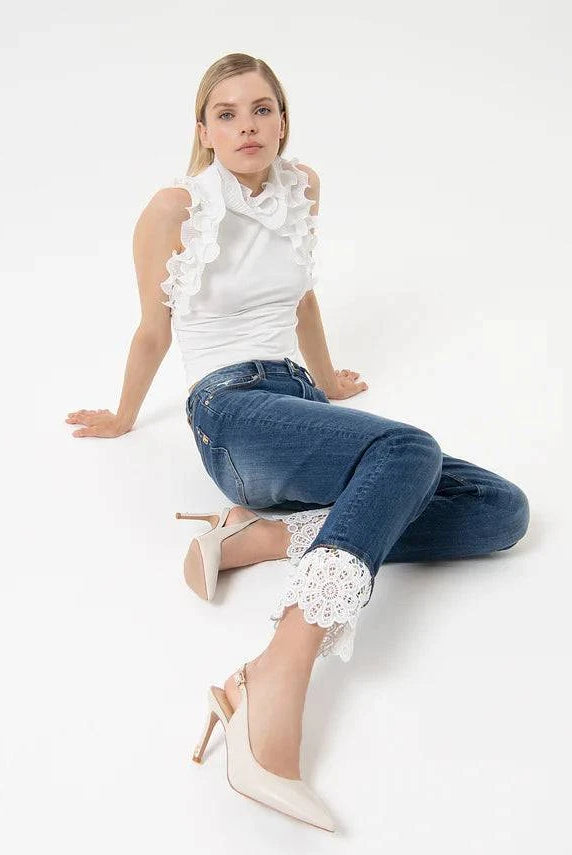 JEANS FRACOMINA BOYFRIEND FIT BAINHA BOS - Carla Valente