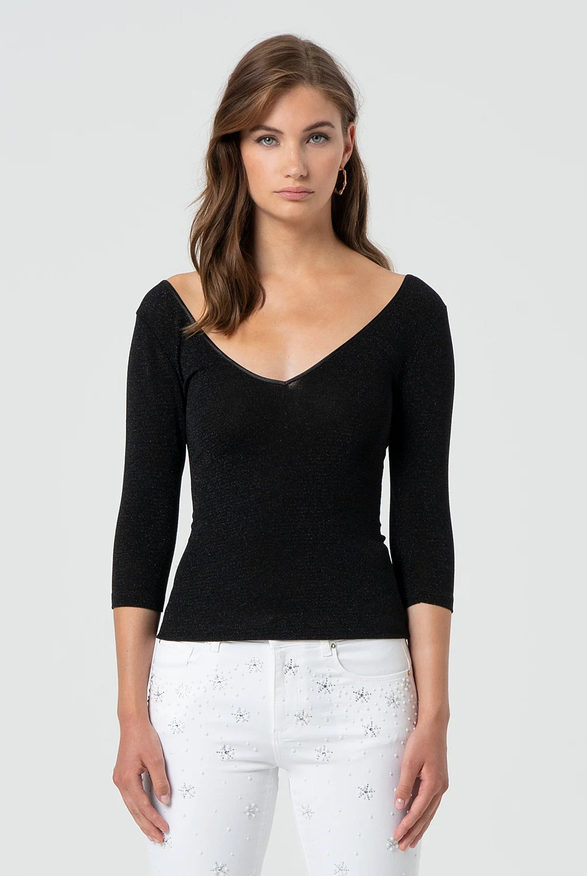 TOP FRACOMINA JUSTO DEC V COM LUREX - Carla Valente