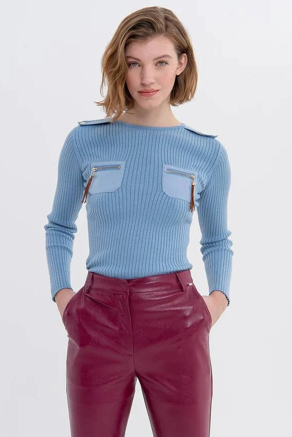 CALÇA FRACOMINA BOOTCUT COURO ECOLÓGICO - Carla Valente