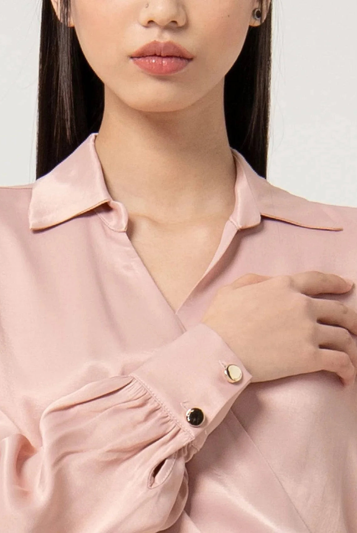 BLUSA FRACOMINA ACETINADA TRESPASSE - Carla Valente